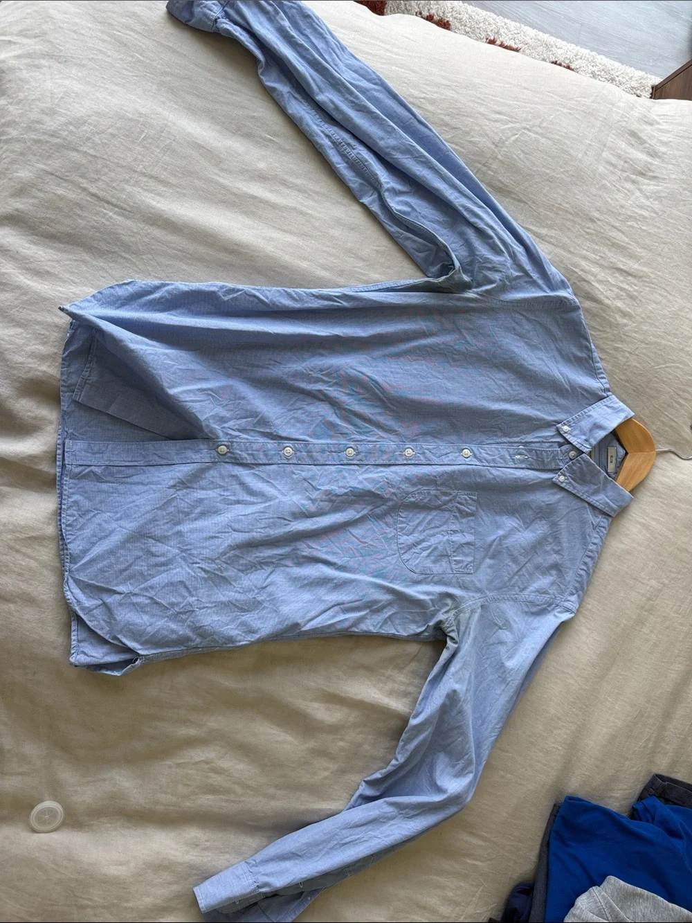 J. Crew Light Blue Button-Down Oxford Shirt